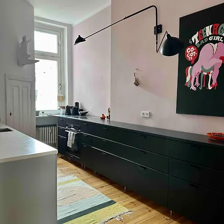 公寓 Colorful Design 2room W Balcony Next Maybachufer 柏林
